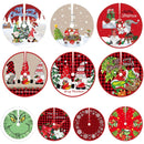 90cm Christmas Tree Skirt Santa Claus Snowflake Xmas Tree Carpet Ornament Merry Christmas Decoration For Home Noel New Year 2023
