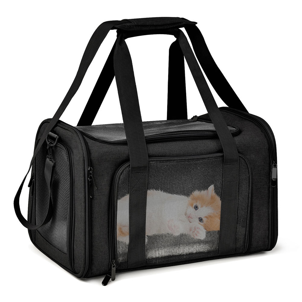 Dog Carrier Bag Soft Side Dog Backpack Cat Pet Carriers Dog Travel Bags Airline Approved Transport For Small Dogs Cats Outgoing - anconmall