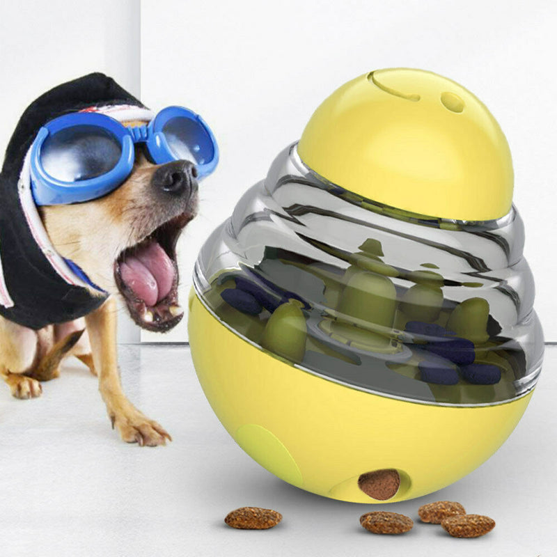 Interactive Dog Cat Food Treat Ball Toy Pet Shaking Leakage Slow Food Feeder Container Puppy Bowl Pet Tumbler IQ Training Toys