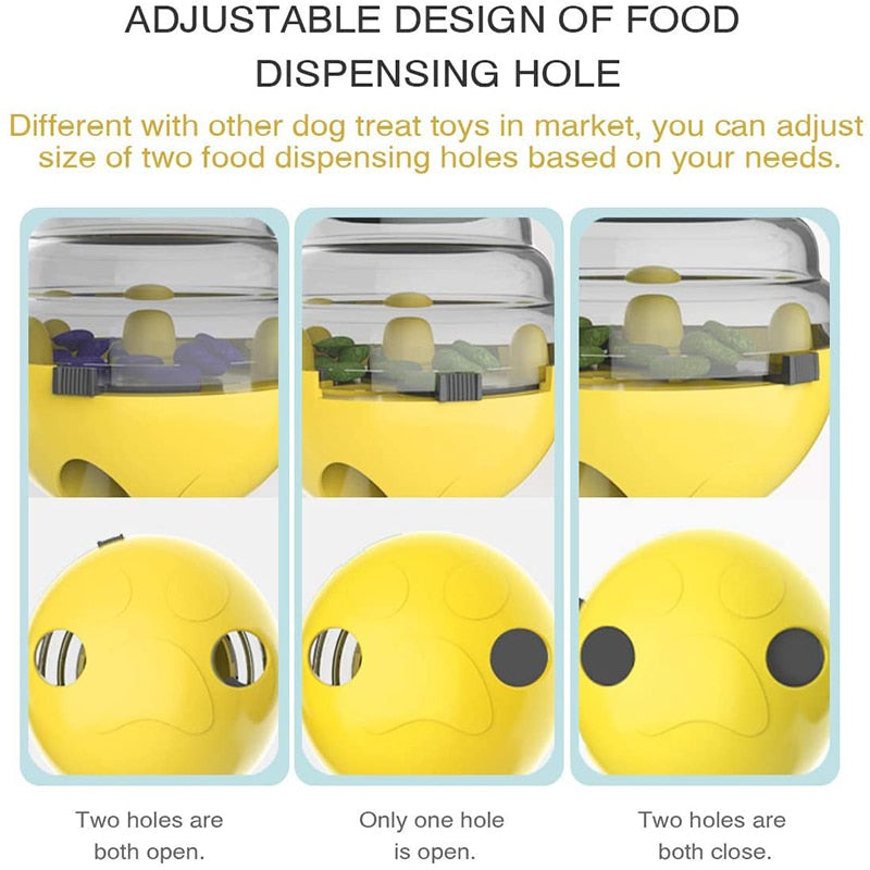 Interactive Dog Cat Food Treat Ball Toy Pet Shaking Leakage Slow Food Feeder Container Puppy Bowl Pet Tumbler IQ Training Toys