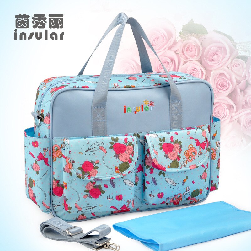 Insular Diaper Bag For Mommy Nappy Bag Large capacity Durable Baby Bags For Stroller Baby Changing Bag Maternity Tote