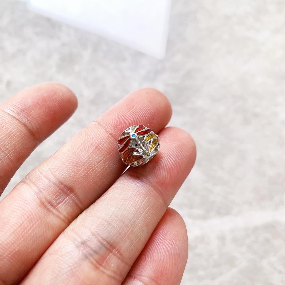 Colorful Dragonfly Beads 925 Sterling Silver Karma Charms European Jewelry Accessories For Women