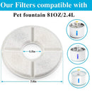 Replaced Activated Carbon Filter For Cat Water Drinking Fountain Replacement Filters Flower For Pet Dog Round Fountain Dispenser
