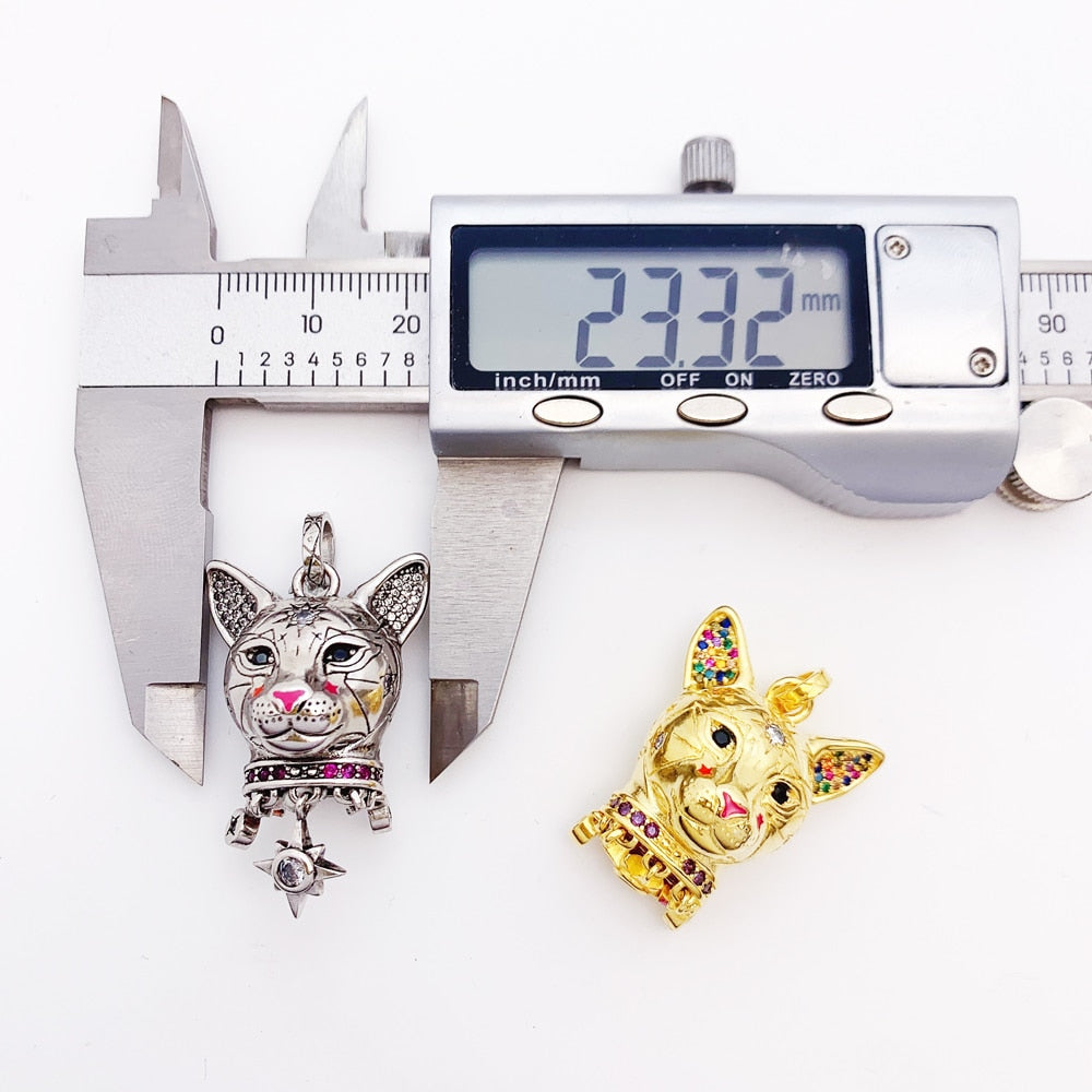 Magic Cosmic Cat Pendant Brand New Fine Jewelry Bijoux Accessories 925 Sterling Silver Gift For Woman