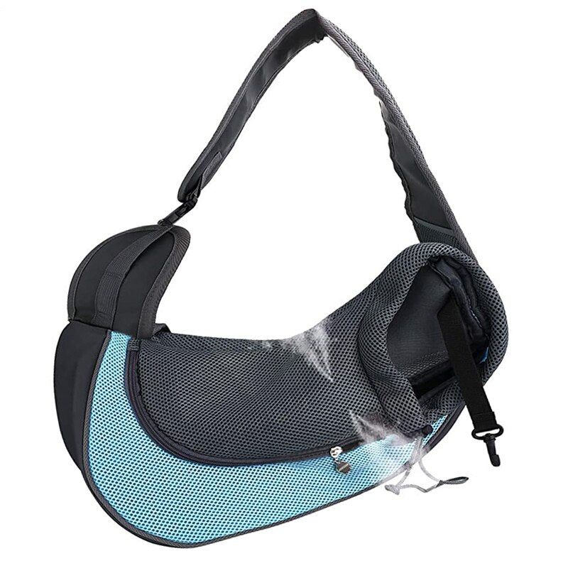 Dog Puppy Carrier Shoulder Bag Outdoor Travel Small Dog Carrier Pouch Oxford Mesh Breathable Comfort Sling Handbag Pet Carriers