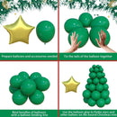 Christmas Balloons Garland Arch Kit Red Green Metallic Golden Latex Balloon for Festival Christmas New Year Party Decorations - anconmall