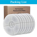 Replacement Activated Carbon Filter for Dog Cat Water Drinking Fountain Replaced Filters Pet Round Dispenser Accessories