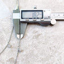 Double Row Necklace White Stones Layer Link Chain Fine Jewelry Europe 925 Stering Silver Brand New Romantic Gift For Women