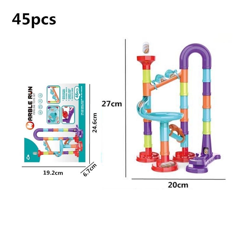 142 Pcs Marble Run Building Blocks Marbles Slide Toys For Children DIY Creativity Constructor Educational Toys Children Gift