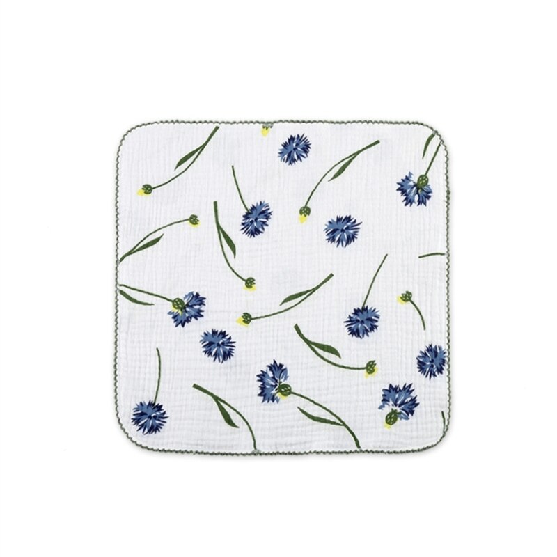 Baby Bib Towel Boys Girls 0-12M Breathable Soft Face Towel Drooling Bib with Hanging Hook Infant Feeding Burp Cloth