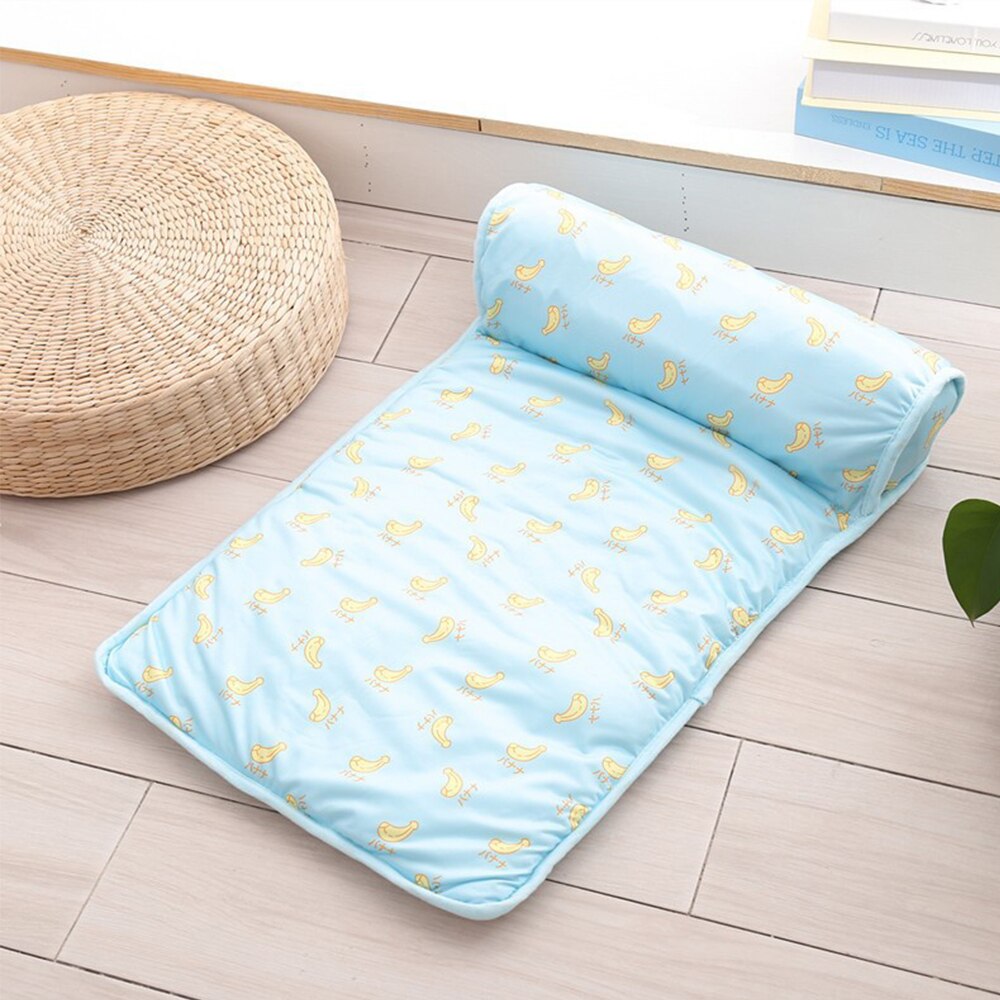 Dog Beds Cartoon Dog Cat Mat Square Plus Pillow Pet Supplies Deep Sleep for Small Large Dog Comfortable Sleep Bag Soft Non Slip - anconmall