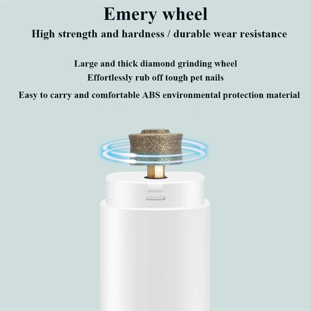 Dog Nail Grinder USB Rechargeable Electric Dog Nail Clippers Pet Grooming Equipment Clipper For Cat Nail Cutter - anconmall