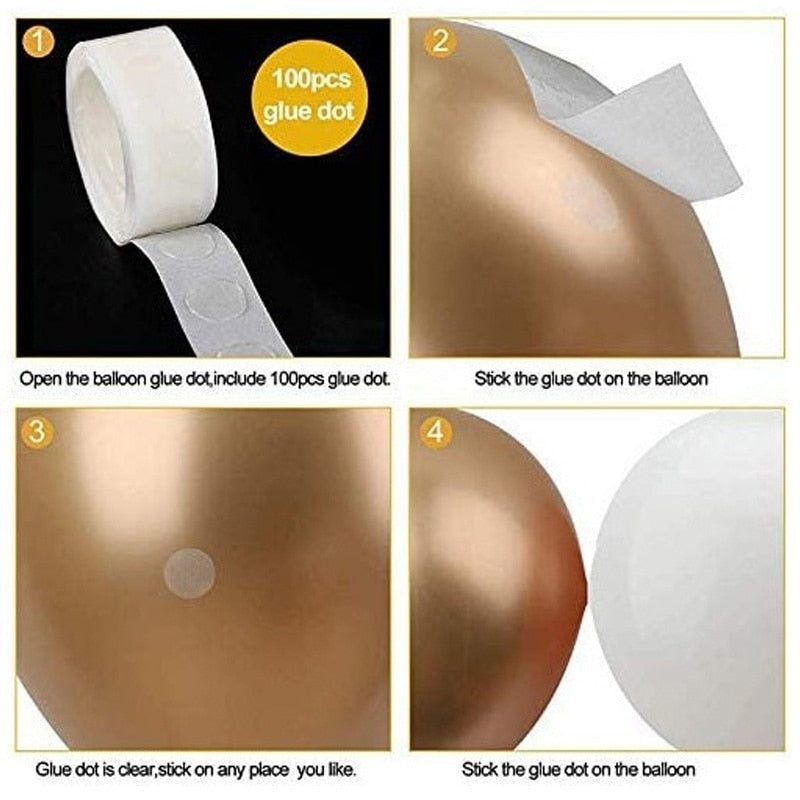 123pcs Black Golden Balloon Garland Kit Gold Confetti Latex Ballon  30th 40th 50th Happy Birthday Baby Shower Party Decoration - anconmall