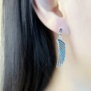 Earrings Bright Hummingbird Wing New Rainbow Bohemia Gift For Women High Quality 925 Sterling Silver Multi-coloured Fine Jewelry