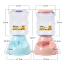 3.8L Gravity Pet Water Dispenser Cat Automatic Feeder Plastic Dog Bottle Water Fountain Food Water Dispenser Cats Feeding Bowl