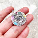 Amulet Magical Lucky Symbol Tree Flower Karma Whell Sun Bird Butterfly Pendants Jewelry 925 Sterling Silver Gift For Women Men