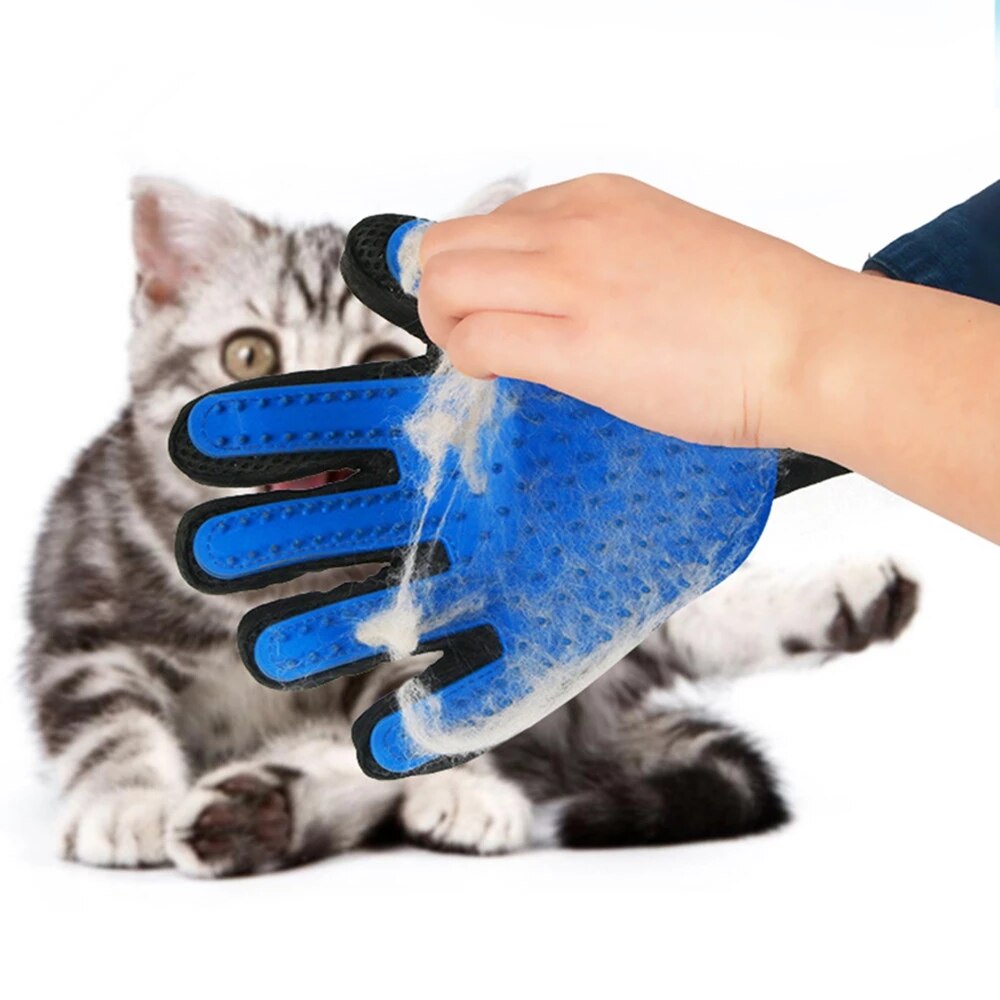 Rubber Cat Grooming Glove for Pet Dog Cat Massage Hair Comb Cleaning Bath Brush Massager Dogs Cats Grooming Supplies