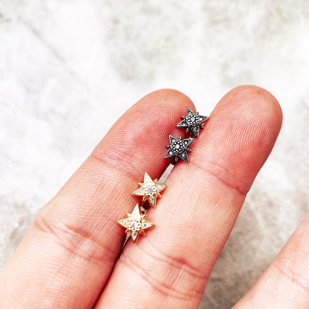 Stud Earrings Little Star Curated-Ear-Trend Europe Style Glam Fine Jewerly For Women Gift In 925 Sterling Silver