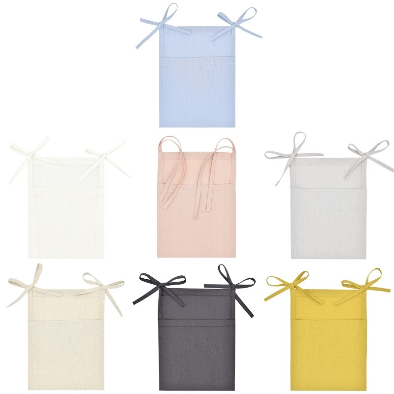 Baby Bedside Storage Bag Crib Organizer Tissue Diaper Nappy Toys Holder Pocket for Infant Essentials Multi-Purpose Hanging Bag
