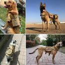 Camouflage Big Dog Harness Pet German Shepherd K9 Malinois Training Vest Tactical Dog Harness and Leash Set For Dogs - anconmall