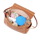 Multifunction Leather Diaper Bags Large Capacity Baby Bags for Baby Care Changing Bags for Mom Outdoor Travel Maternity Backpack