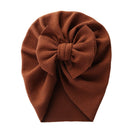 Baby Hat Cute Bows Knot Beanie Floral Bowknot Headwrap Newborn Soft Cotton Solid Color Bonnet Infants Kids Headwear Gifts