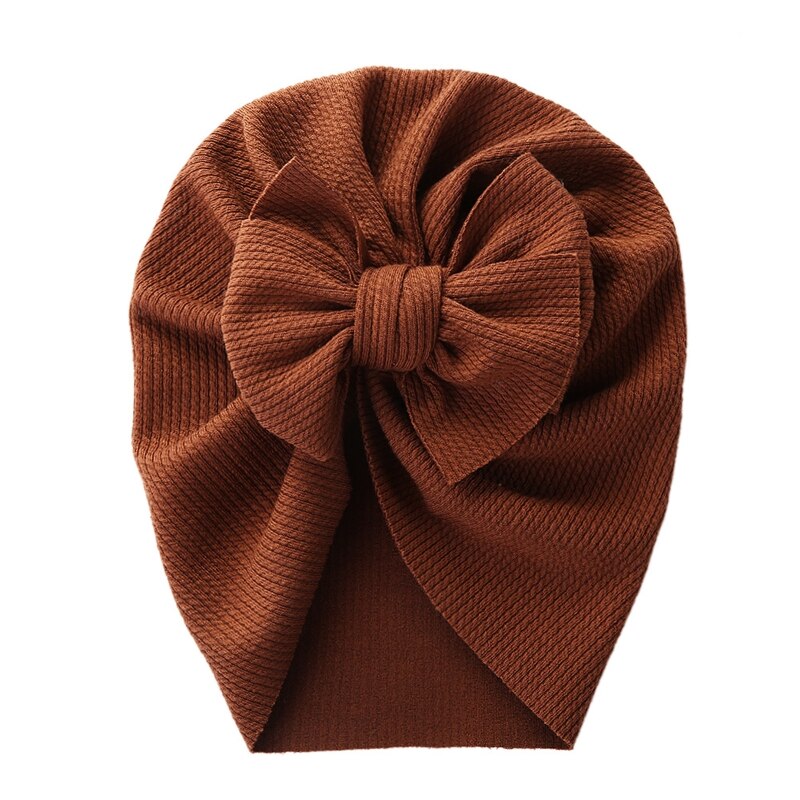 Baby Hat Cute Bows Knot Beanie Floral Bowknot Headwrap Newborn Soft Cotton Solid Color Bonnet Infants Kids Headwear Gifts