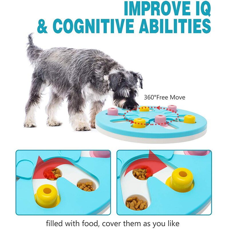 Dog Puzzle Toy Feeder Puppy Increas Iq Training Game Interactive Food Dispenser Slow Feeder Educational Toy Dog Honden Speelgoed