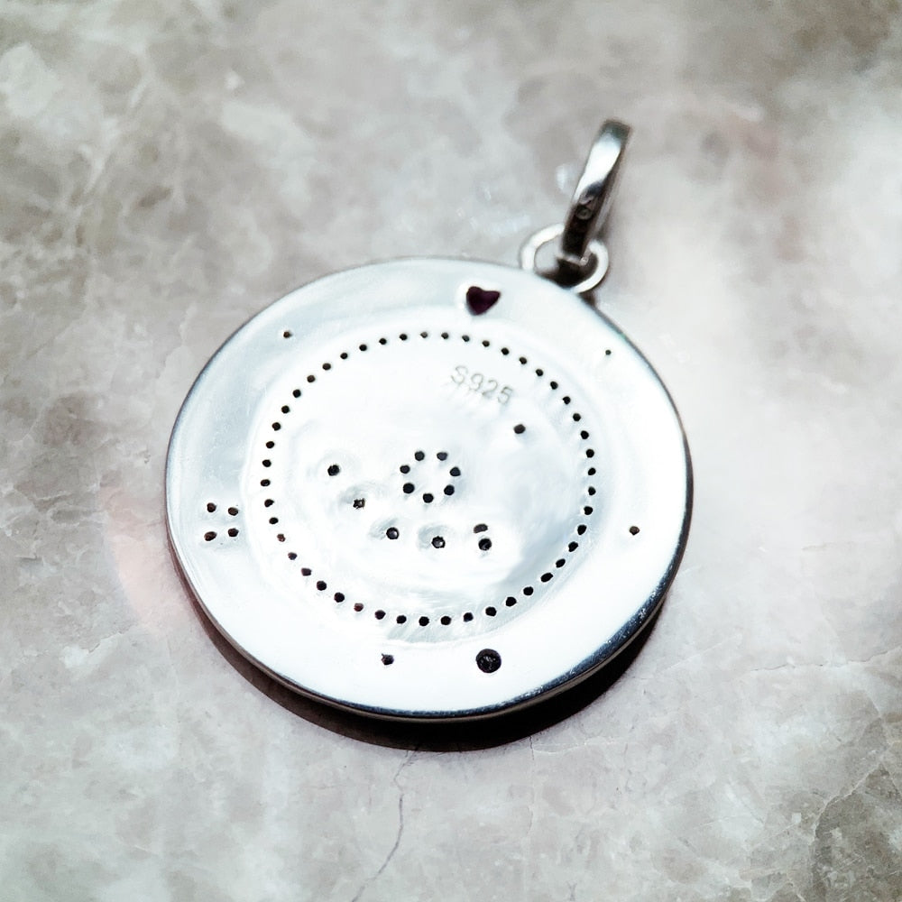 Amulet Magical Lucky Symbol Tree Flower Karma Whell Sun Bird Butterfly Pendants Jewelry 925 Sterling Silver Gift For Women Men