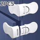 Child Safety Lock Cabinet Refrigerator Door Lock Stainless Steel Cable Protection Children Baby Home Window Lock Strong Fixation