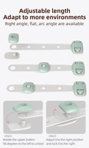 Baby Cabinet Locks Strap Drawer Lock Child Anti-opening Refrigerator Lock Adjustable Length Home Anti-pinch Safety Protection