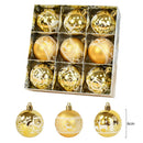 9Pcs 6cm Christmas Tree Balls Hanging Bauble Ornaments Pendant Christmas Decorations for Home New Year Gift Box Navidad Natal