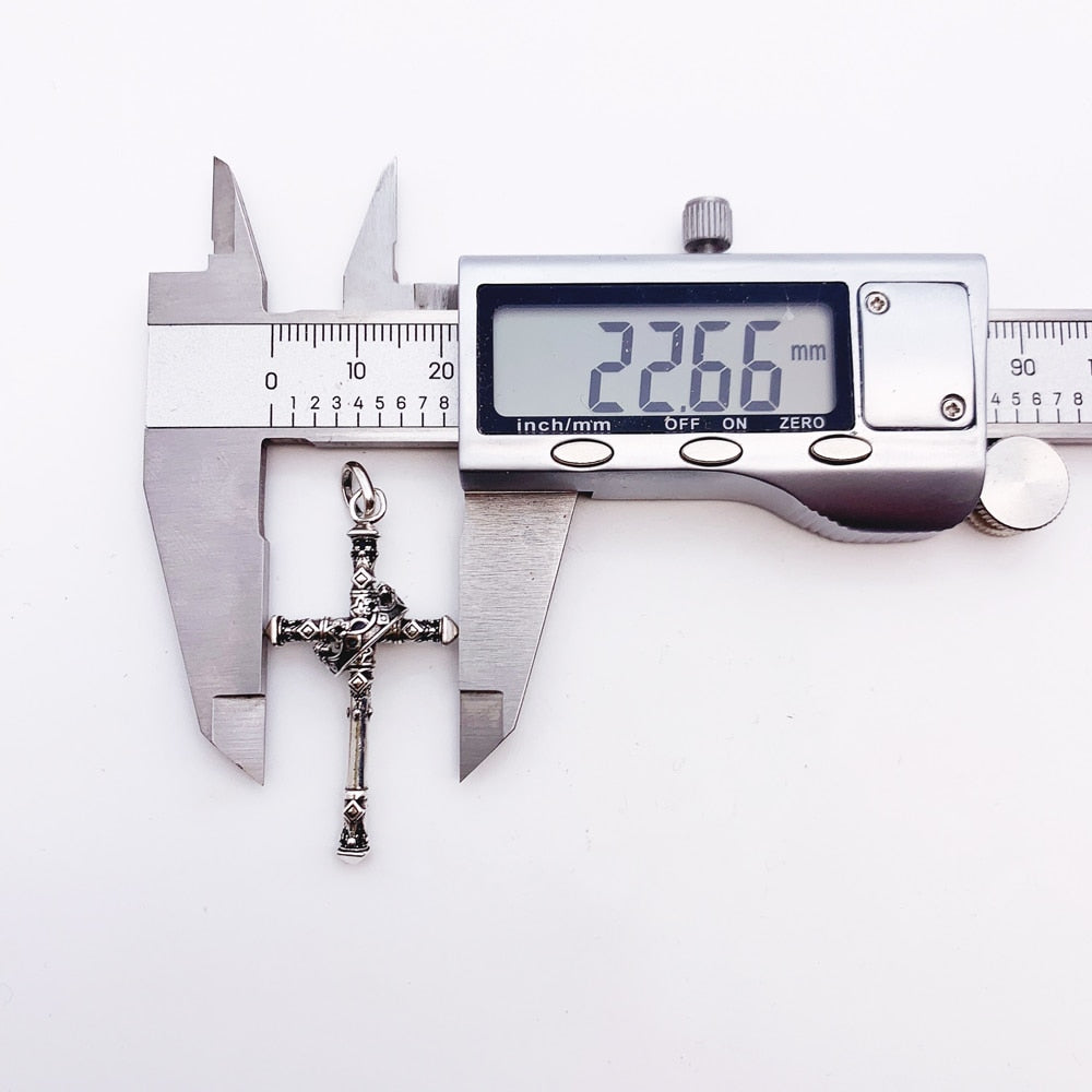 Pendant Majestic Cross & Crown Jewelry Europe 925 Sterling Silver Symbolism Promises Shield And Certaint Gift For Woman Men