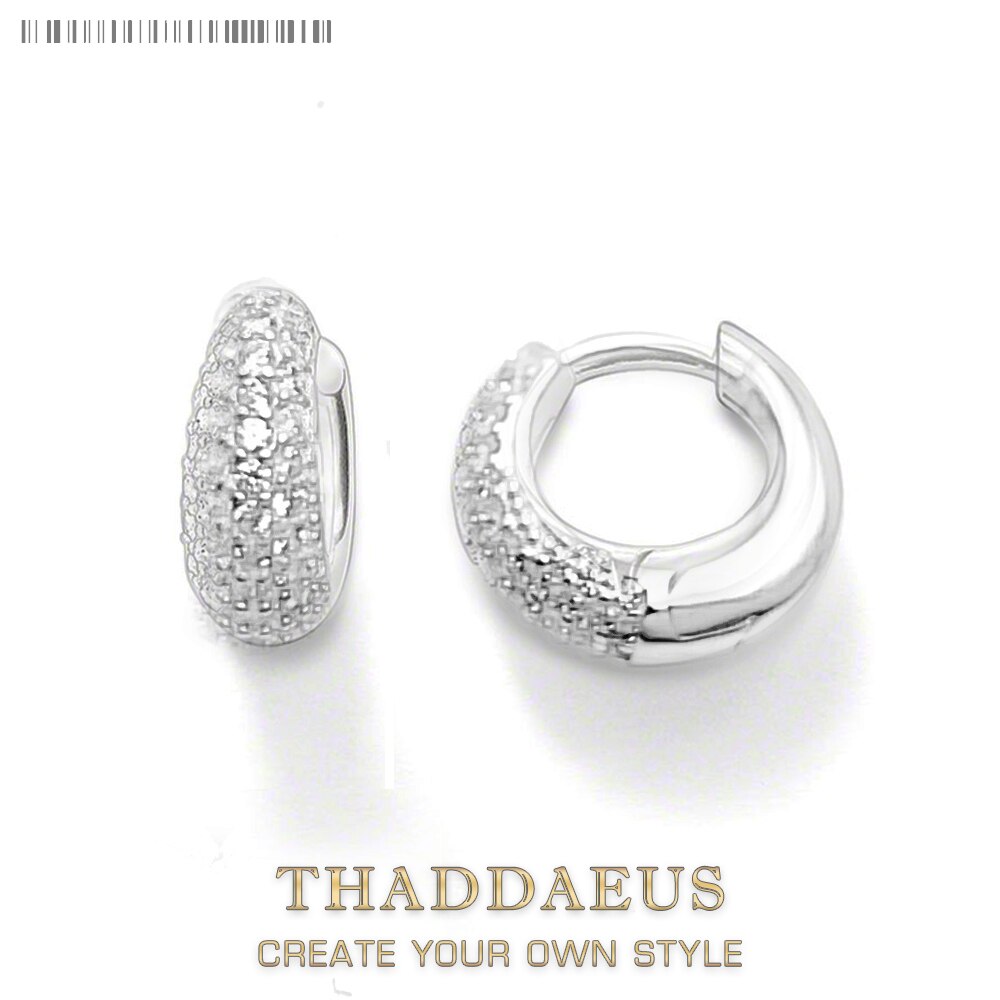 Water Drop Creole Hinged Hoop Earrings Europe Style Glam Fashion Good Jewerly For Women New Gift In Pure 925 Sterling Silver