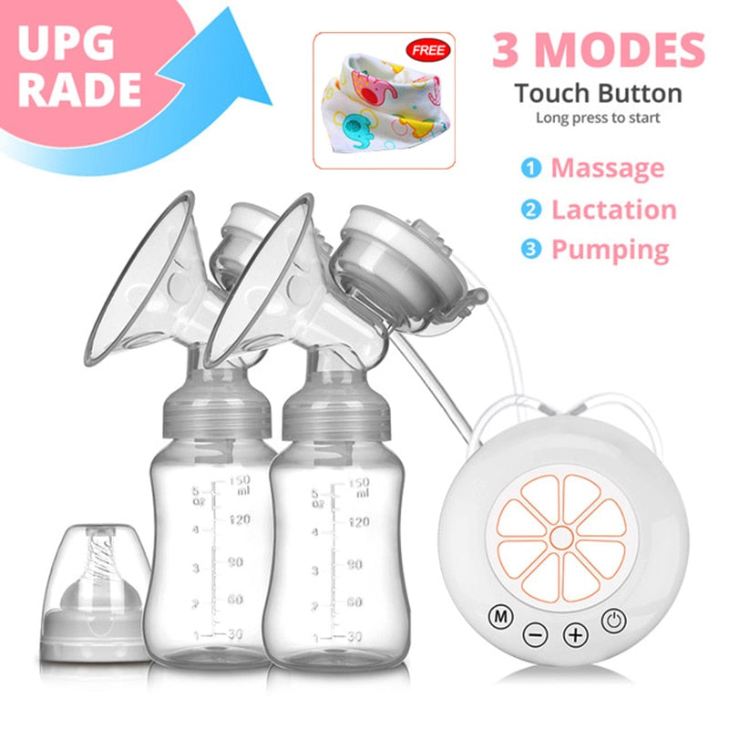 Electric breast pump unilateral and bilateral breast pump manual silicone breast pump baby breastfeeding accessories