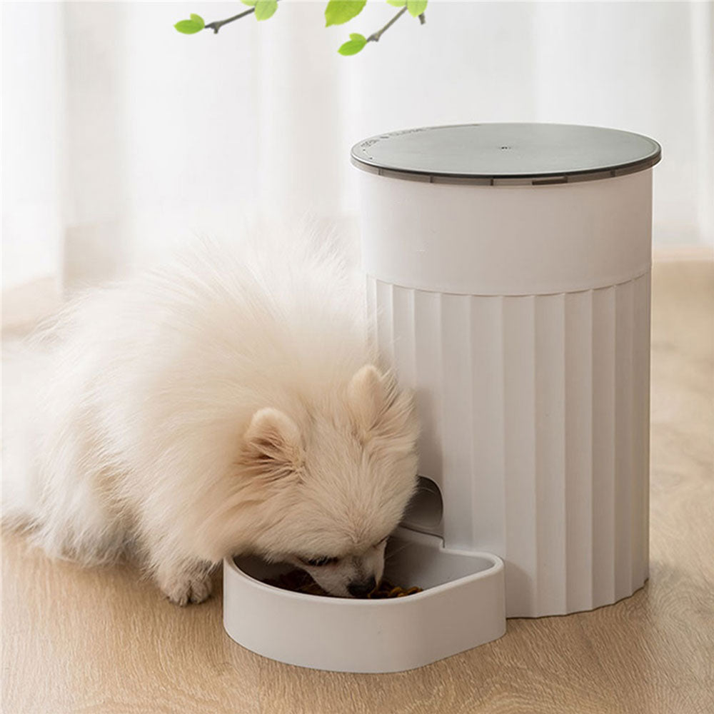 Smart Wifi APP Pet Feeder Dog And Cat Button Control Food Automatic Dispenser Bowl Dogs And Cats With Recording Timing Feeding - anconmall