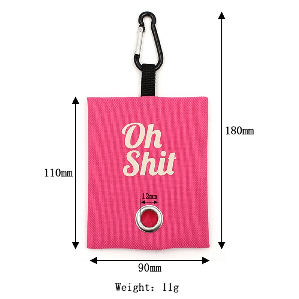 Pet Poop Bag Dispenser for Dogs and Cats Outdoor Walking, Leash Attachment Lightweight Portable Canvas Pouches Waste Bags Holder - anconmall