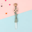 hibobi Baby Stars Shape Hanging Chain Cotton Pacifier Chain Clip Soother Nipple Holder Clasps Baby Feeding Accessories