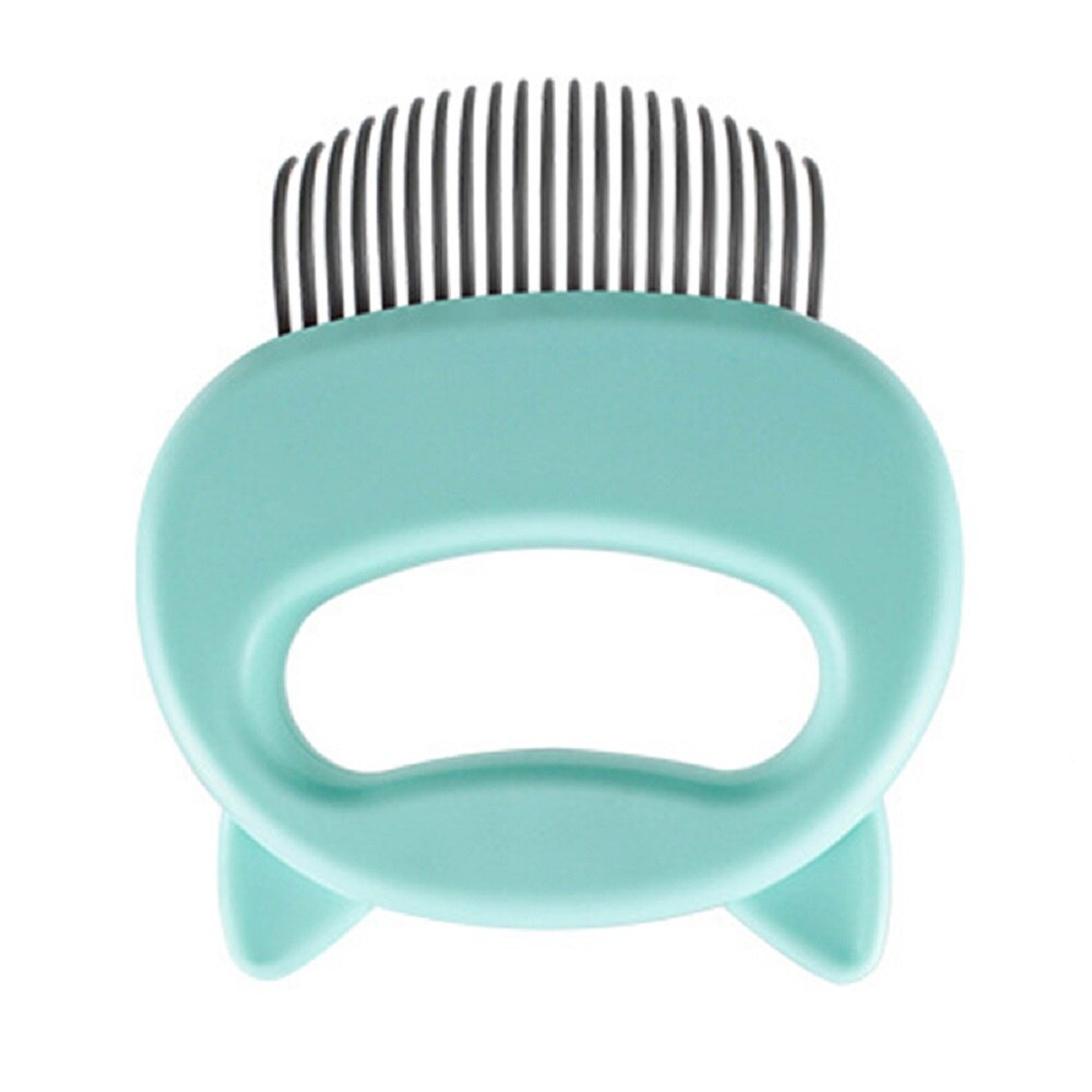 Pet Grooming Comb with Elastic Soft Needles Suitable for Short-Haired Cats, Cat Face Shaped Deshedding Massage Hair Removal Comb - anconmall