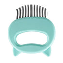 Pet Grooming Comb with Elastic Soft Needles Suitable for Short-Haired Cats, Cat Face Shaped Deshedding Massage Hair Removal Comb - anconmall