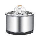 2L Automatic Drinking Fountain With Fountain Filter Drink Fountain Pet Stainless Steel Drinking Fountain Cat Dog Water Supplies