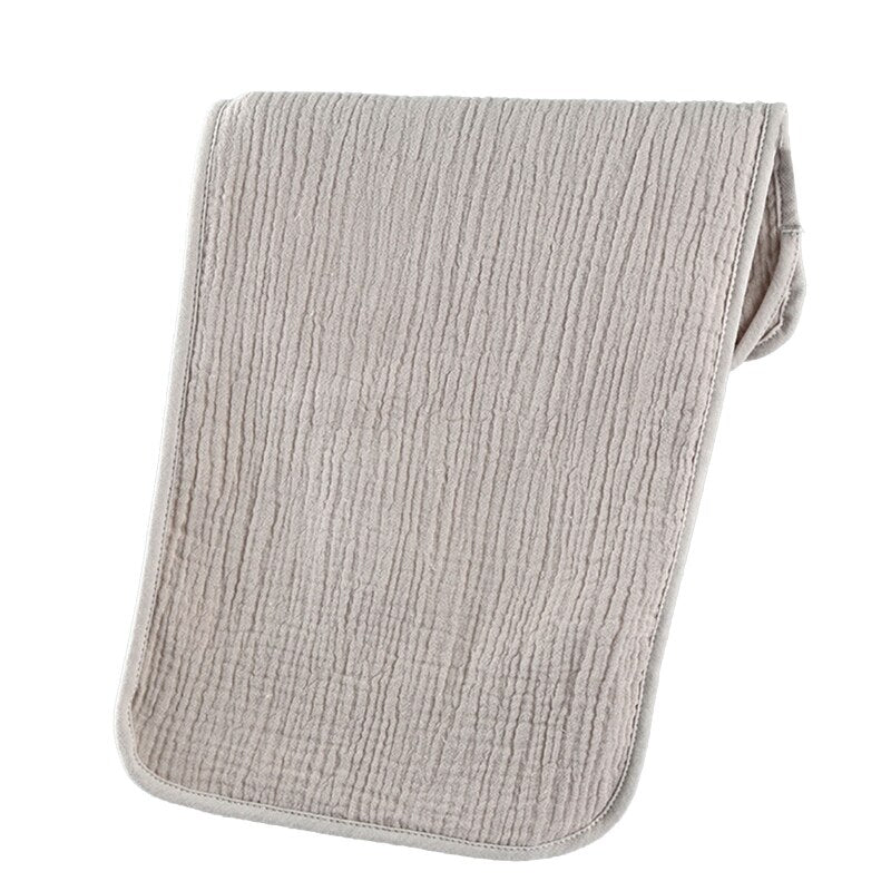 Baby Infants Washcloth Face Towel Baby Muslin Burp Cloth Solid Color Absorbent Saliva Towel Soft Cotton Crepe Feeding Bibs for