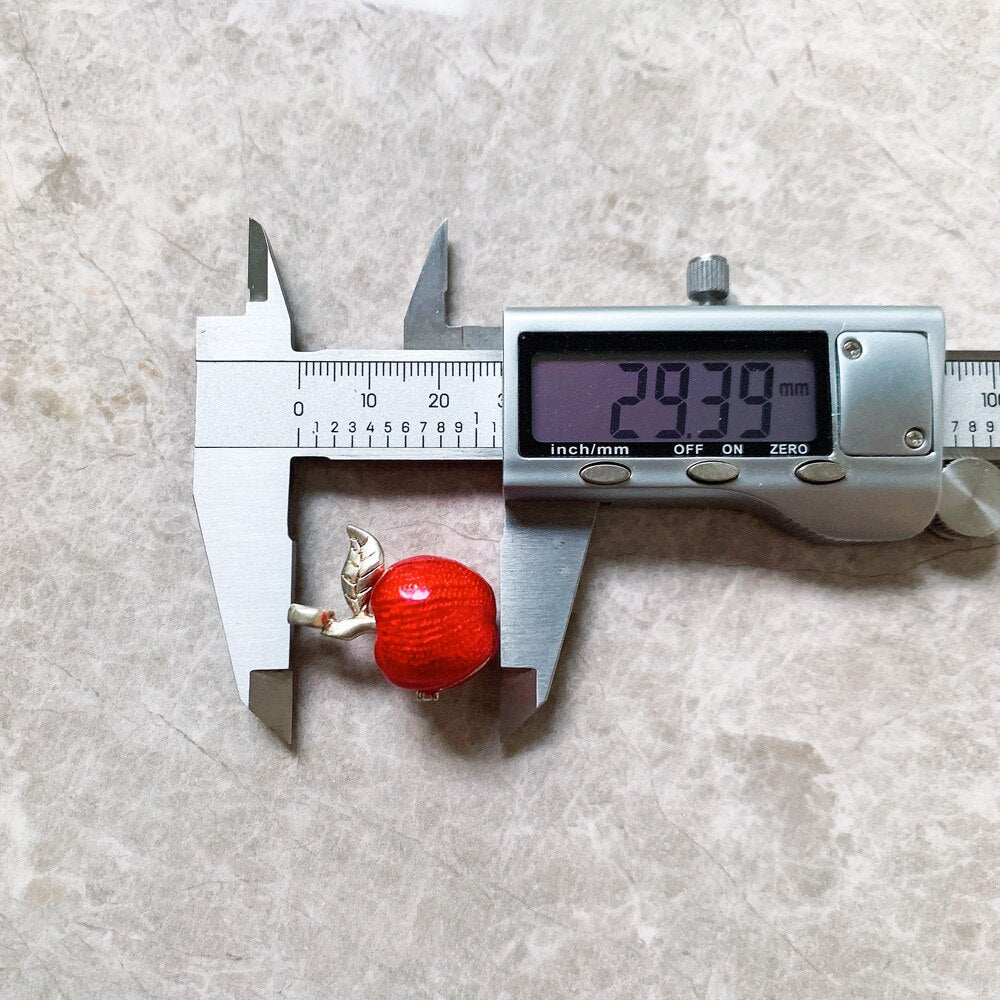 Pendant Big Red Apple Locket Brand New Fashion Jewelry Europe 925 Sterling Silver Accessories Gift For Women