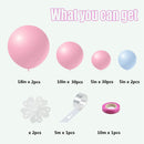 Pink Blue Macaron Balloons Garland Arch Kit 5 Inch 10 Inch 18 Inch Balloon Happy Birthday Baby Shower Wedding Party Decoration - anconmall