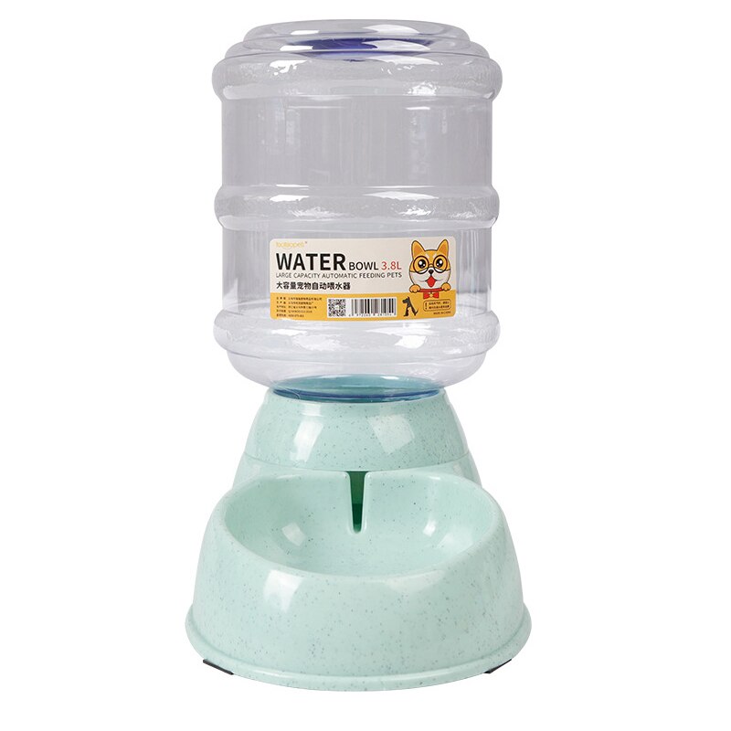 3.8L Gravity Pet Water Dispenser Cat Automatic Feeder Plastic Dog Bottle Water Fountain Food Water Dispenser Cats Feeding Bowl
