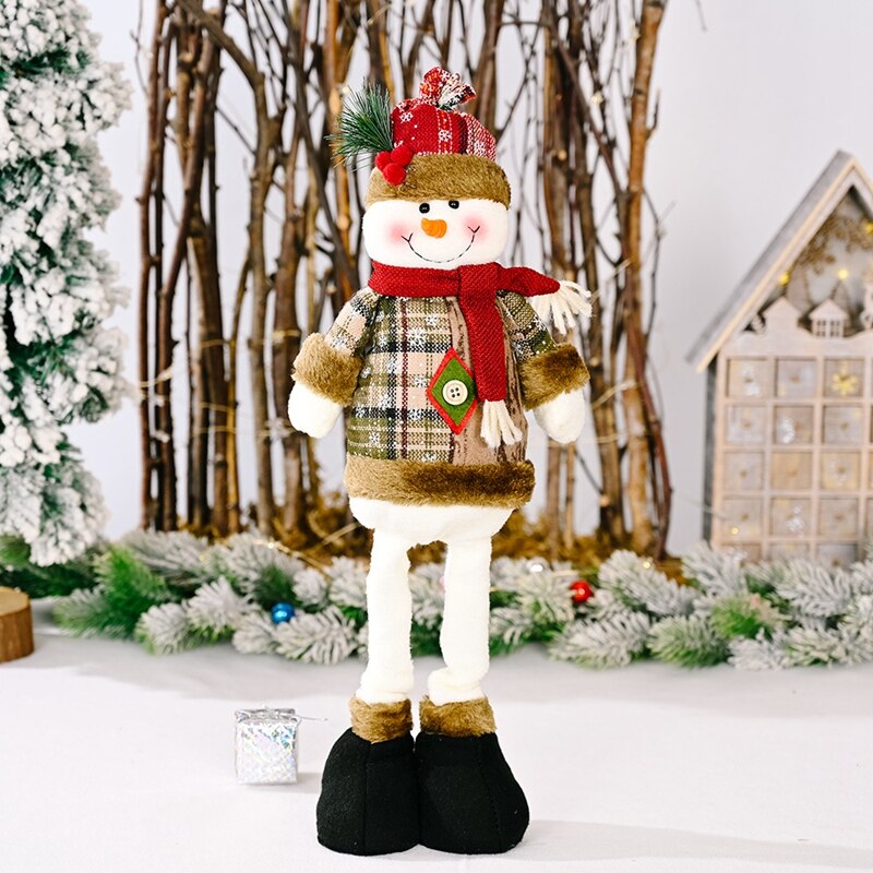 2023 Christmas Decorations Santa Claus Snowman Elk Dolls Ornament New Year Kids Gift Noel Natal Navidad Xmas Decor for Home