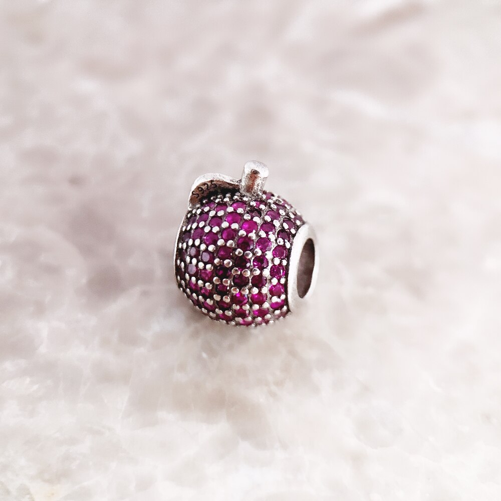 Beads Apple,Brand New 925 Sterling Silver Charm Jewelry Romantic Gift For Women Girls