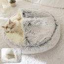 Pet Dog Cat Bed Round Plush Cats Warm Beds House Soft Sleeping Sofa Long Plushed for Small Medium Dogs Nest Cave Cushion Mats
