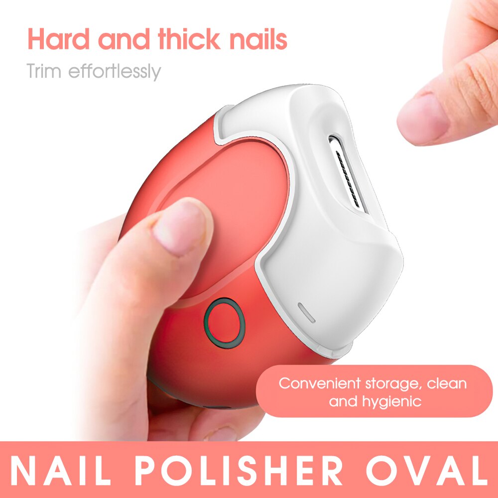Portable Electric Nail Clipper Baby Fingernail Trimmer Rechargeable Adult Automatic Nail Cutter Nail File Manicure Pedicure Tool - anconmall