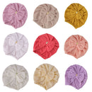 1Pc Newborn Baby Bowknot Hat Indian Bonnet Beanies Warm Hats Hair Accessory for Baby Girls Infants Toddlers Little Kid Props